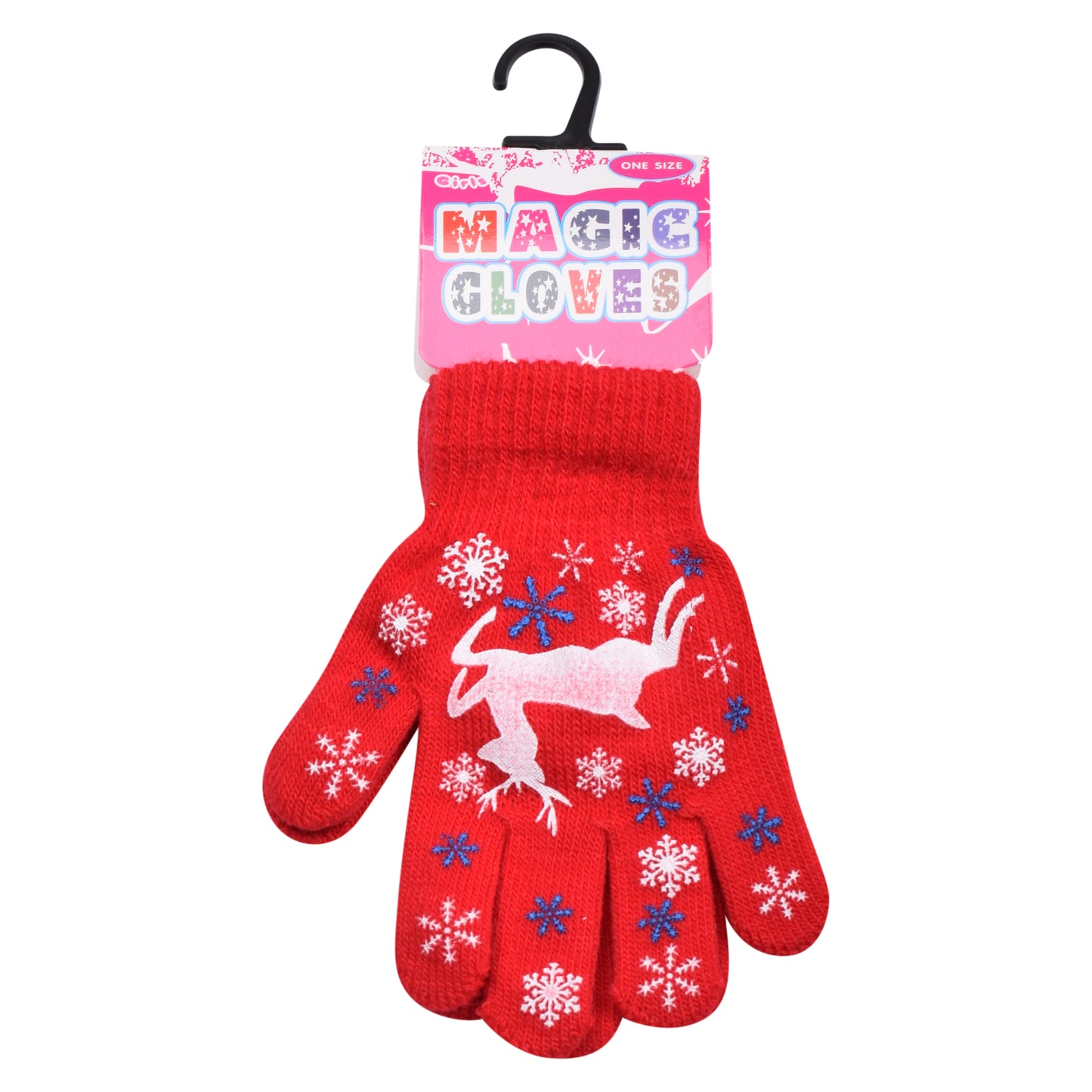 PRO HEAT™ Kids Thermal Magic Gloves - Reindeer (Assorted Colours)