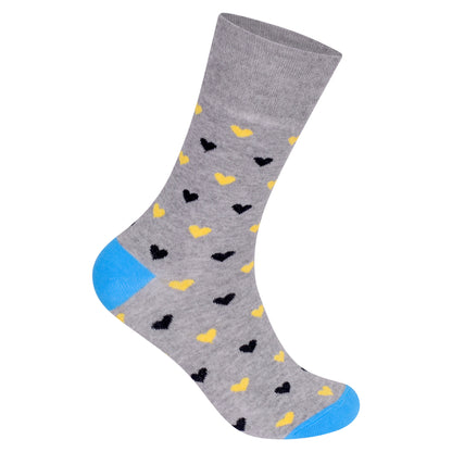Ladies Non Elastic Diabetic Socks - Grey Patterned (12 Pairs)
