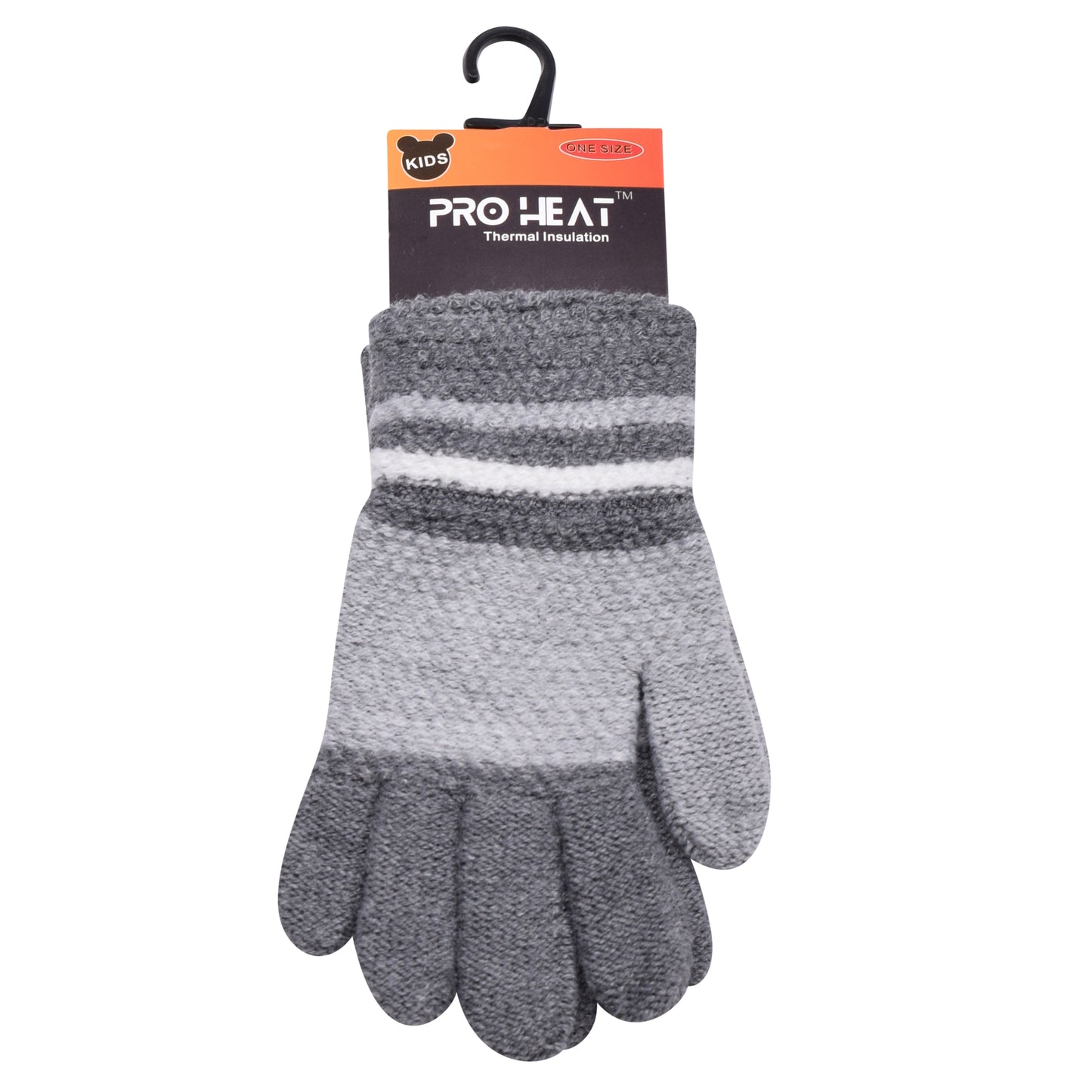 PRO HEAT™ Kids Thermal Magic Gloves - Bold Stripes (Assorted Colours)