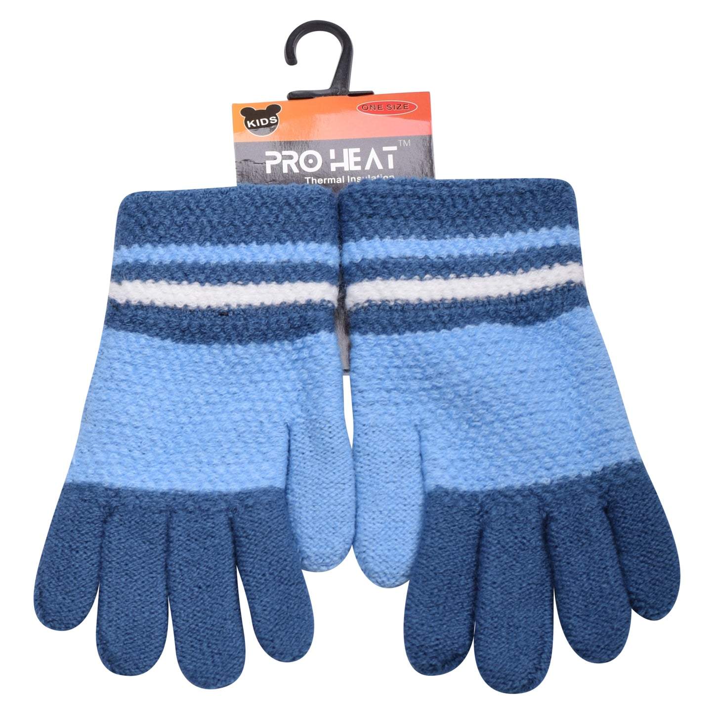 PRO HEAT™ Kids Thermal Magic Gloves - Bold Stripes (Assorted Colours)