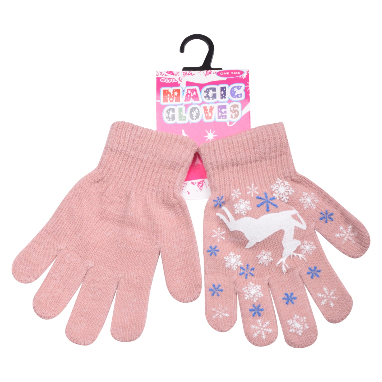 PRO HEAT™ Kids Thermal Magic Gloves - Reindeer (Assorted Colours)