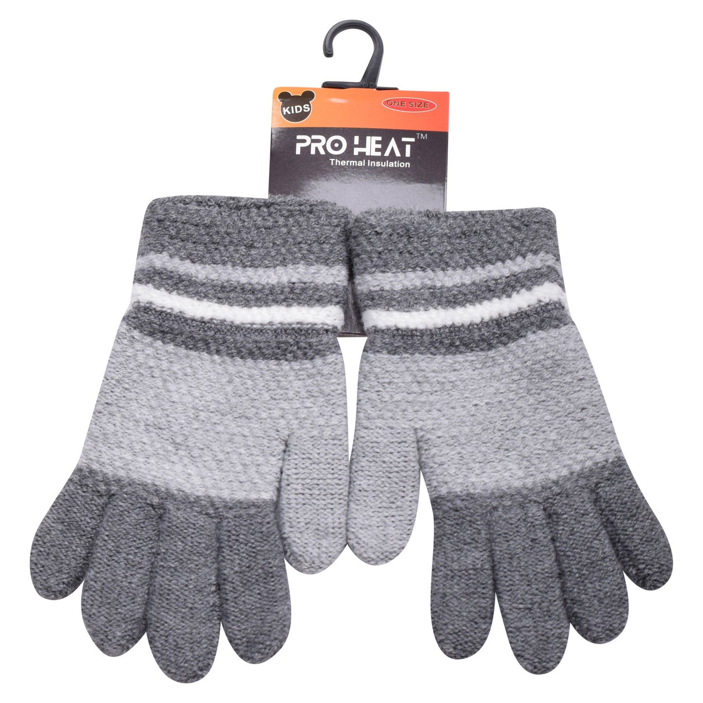 PRO HEAT™ Kids Thermal Magic Gloves - Bold Stripes (Assorted Colours)