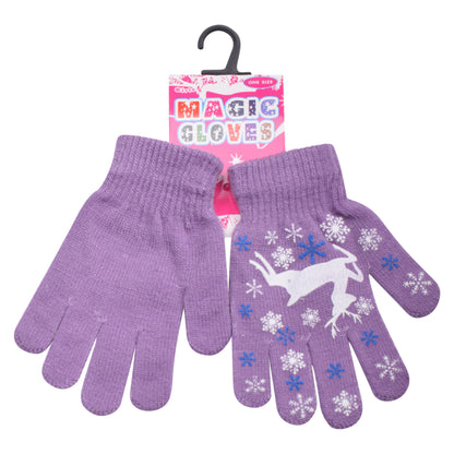 PRO HEAT™ Kids Thermal Magic Gloves - Reindeer (Assorted Colours)