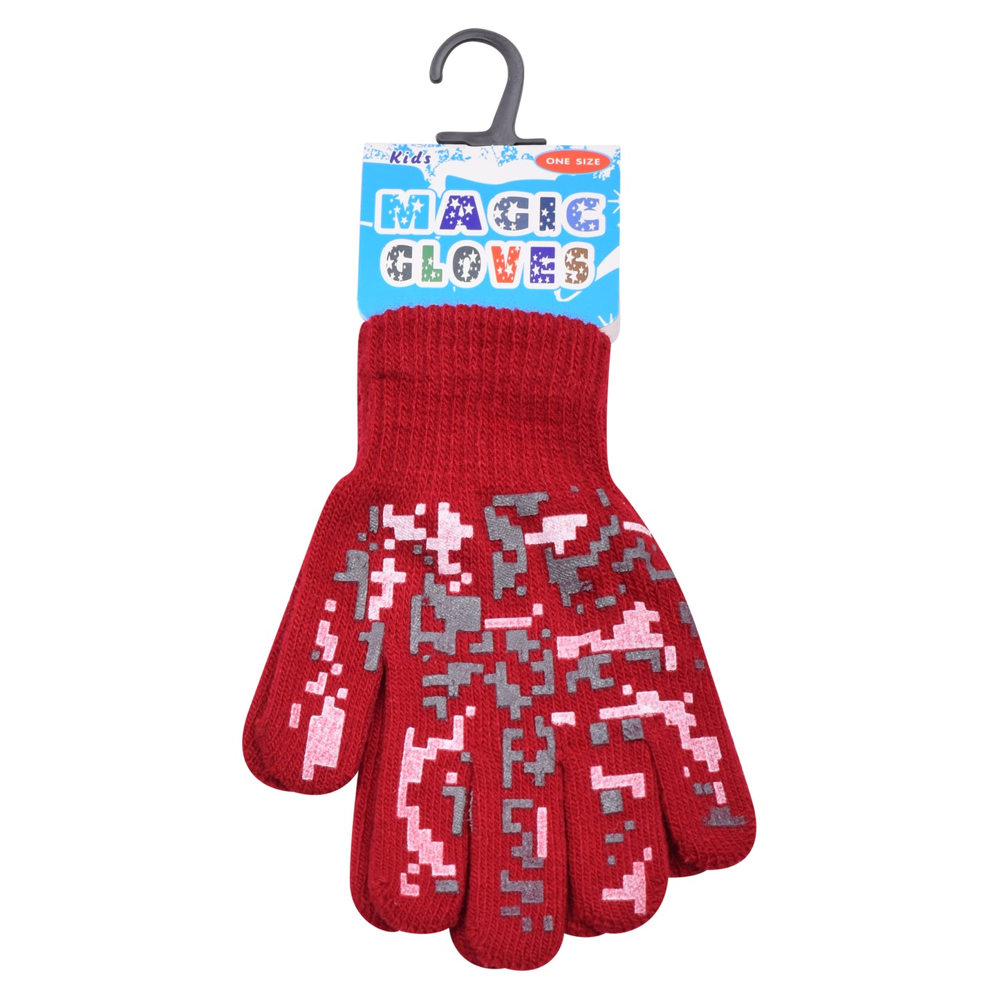 PRO HEAT™ Kids Thermal Magic Gloves - Blocks (Assorted Colours)