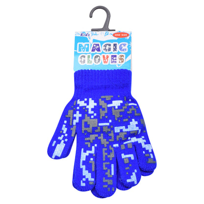 PRO HEAT™ Kids Thermal Magic Gloves - Blocks (Assorted Colours)