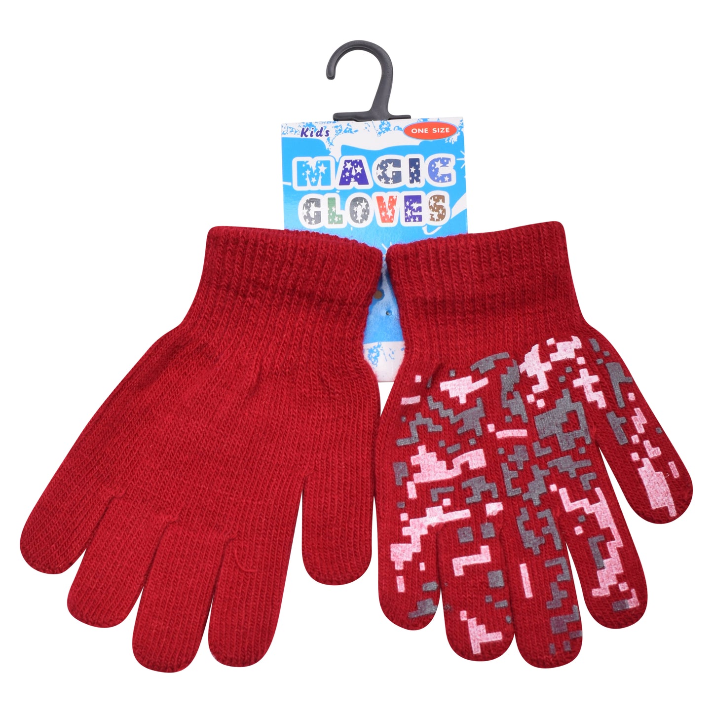 PRO HEAT™ Kids Thermal Magic Gloves - Blocks (Assorted Colours)
