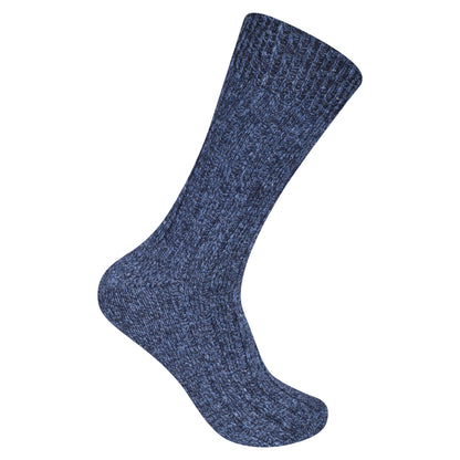 Mens Chunky Wool Blend Socks -Assorted (12 Pairs)