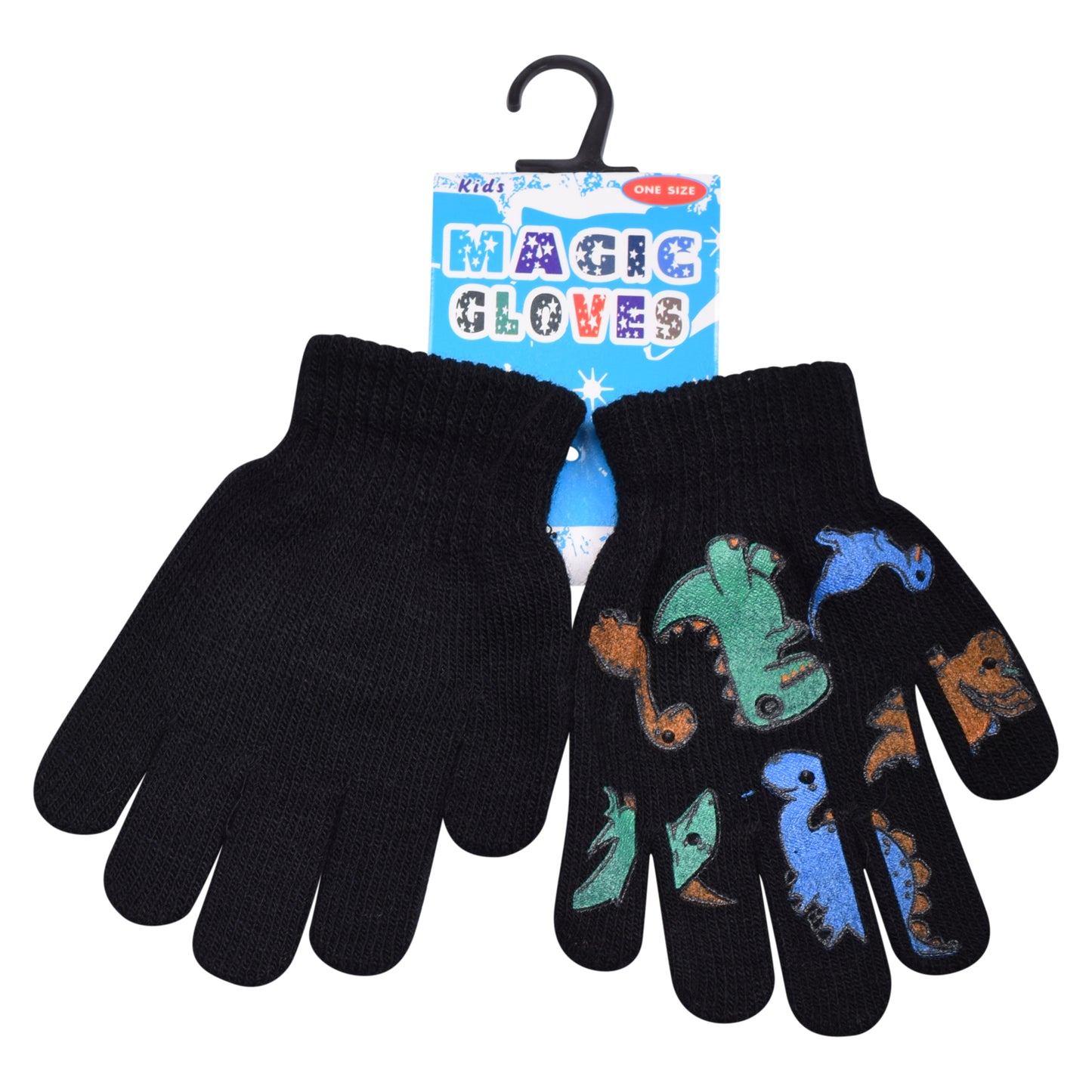 PRO HEAT™ Kids Thermal Magic Gloves - Dinosaur (Assorted Colours)