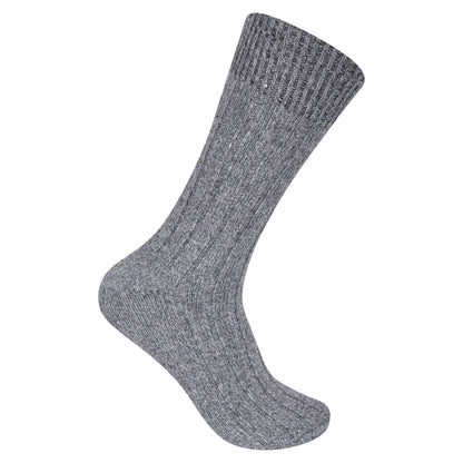 Mens Chunky Wool Blend Socks -Assorted (12 Pairs)