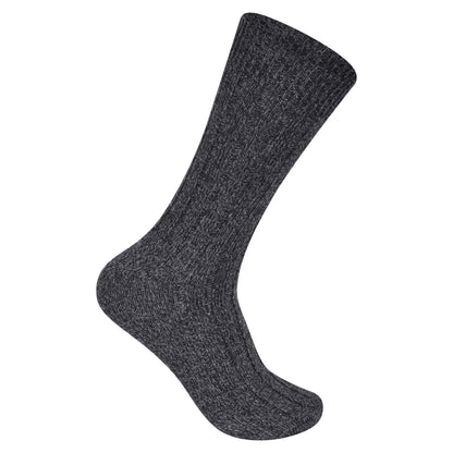 Mens Chunky Wool Blend Socks -Assorted (12 Pairs)