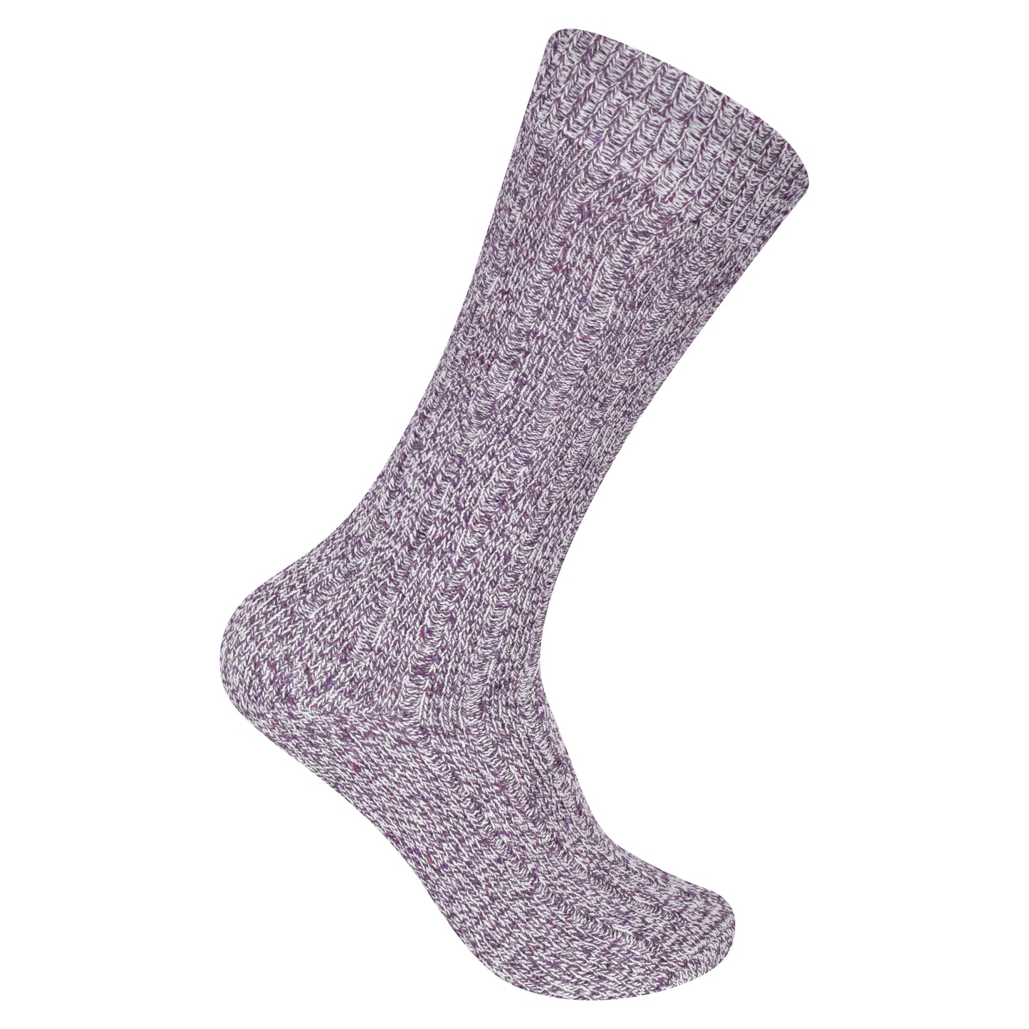 Ladies Long Chunky Wool Blend Socks - Assorted (12 Pairs)