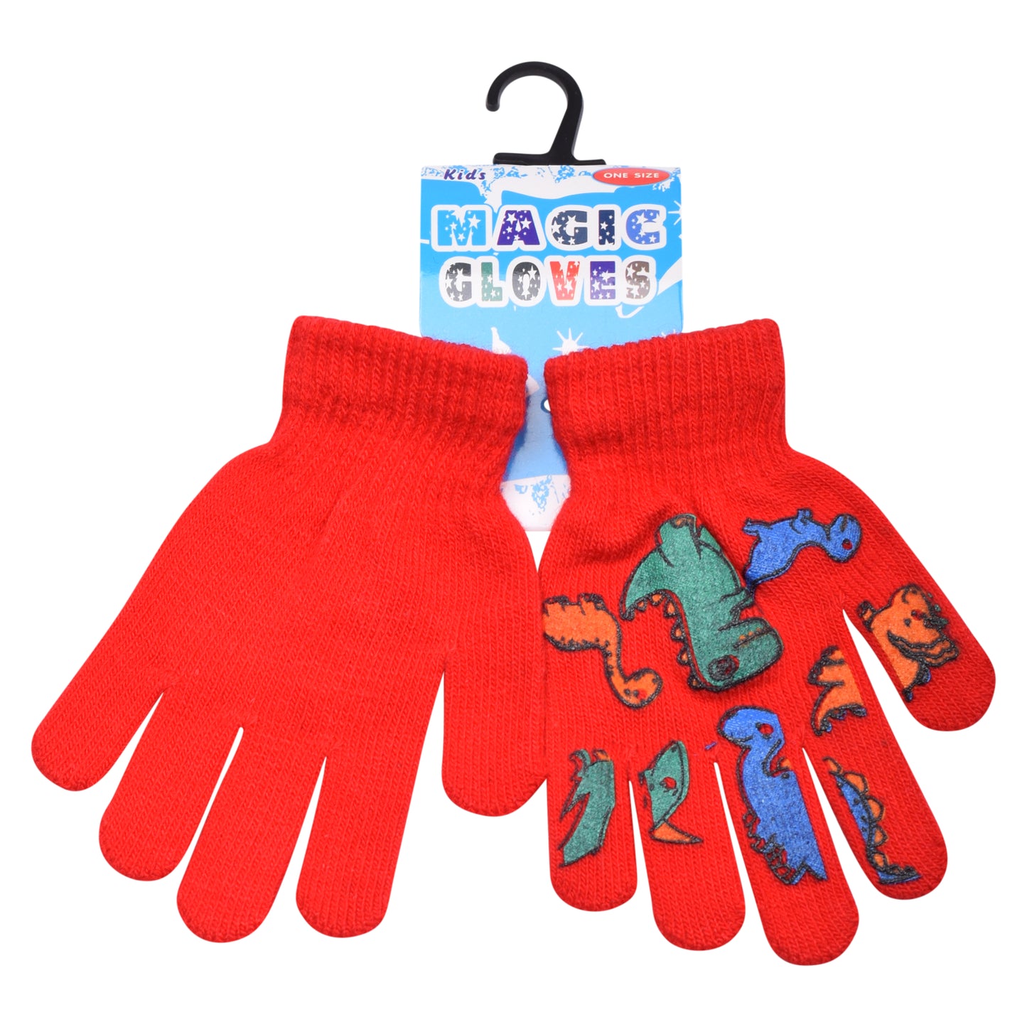PRO HEAT™ Kids Thermal Magic Gloves - Dinosaur (Assorted Colours)