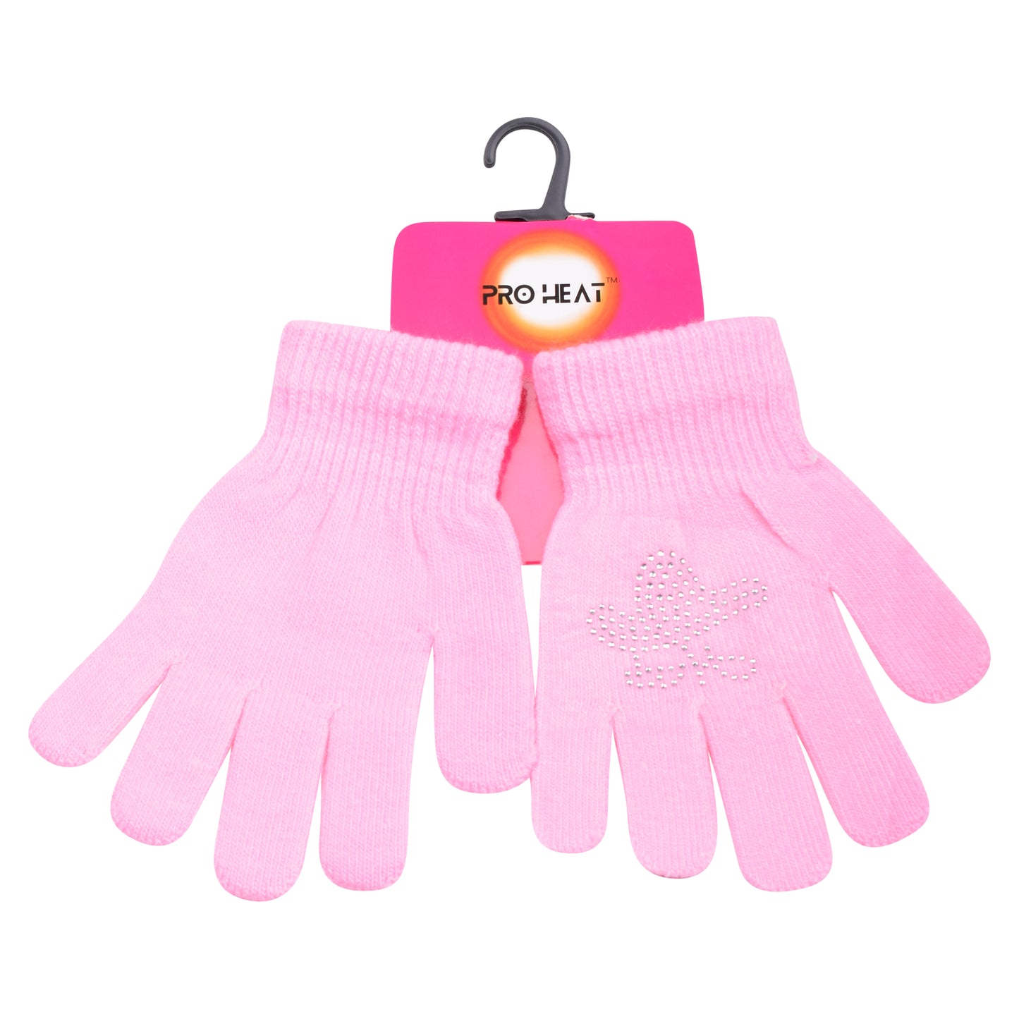 PRO HEAT™ Kids Thermal Magic Gloves - Rhinestones Tulip (Assorted Colours)