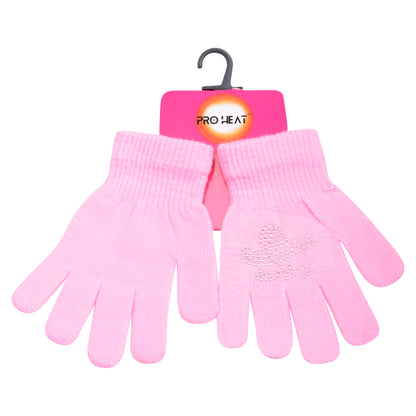 PRO HEAT™ Kids Thermal Magic Gloves - Rhinestones Tulip (Assorted Colours)