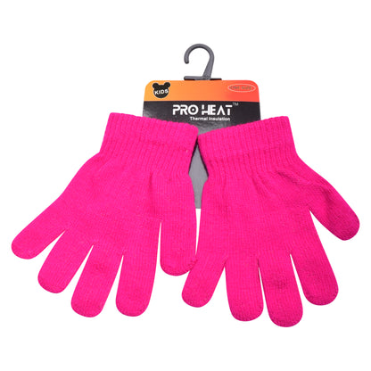 PRO HEAT™ Kids Thermal Magic Gloves (Assorted Colours)