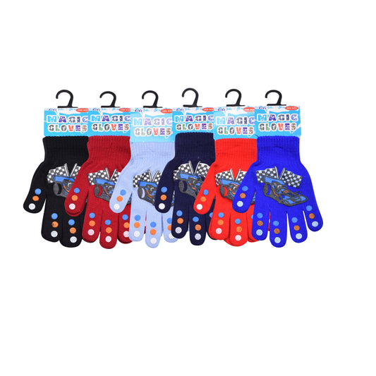 PRO HEAT™ Kids Thermal Magic Gloves - Race Car (Assorted Colours)