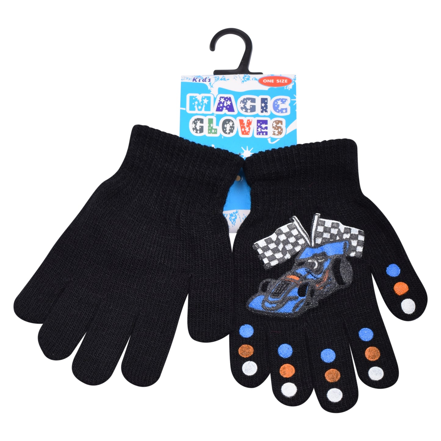 PRO HEAT™ Kids Thermal Magic Gloves - Race Car (Assorted Colours)