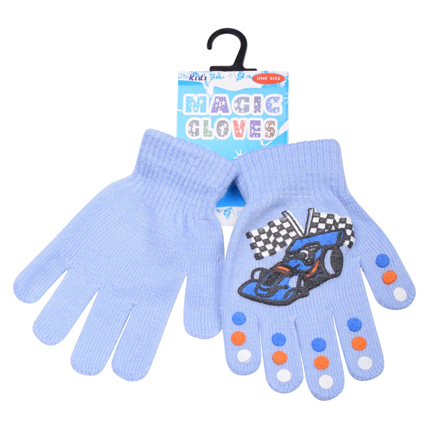PRO HEAT™ Kids Thermal Magic Gloves - Race Car (Assorted Colours)
