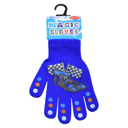 PRO HEAT™ Kids Thermal Magic Gloves - Race Car (Assorted Colours)
