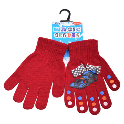 PRO HEAT™ Kids Thermal Magic Gloves - Race Car (Assorted Colours)