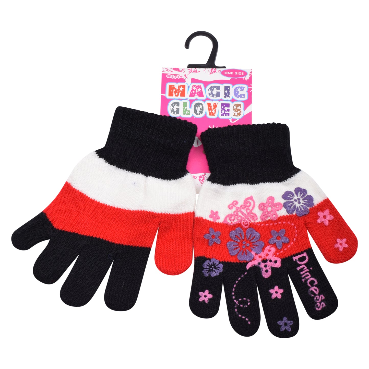PRO HEAT™ Kids Thermal Magic Gloves - Princess Floral (Assorted Colours)