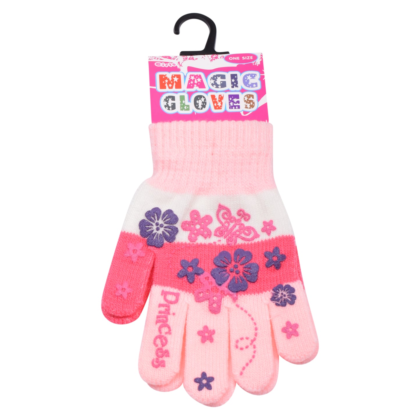 PRO HEAT™ Kids Thermal Magic Gloves - Princess Floral (Assorted Colours)