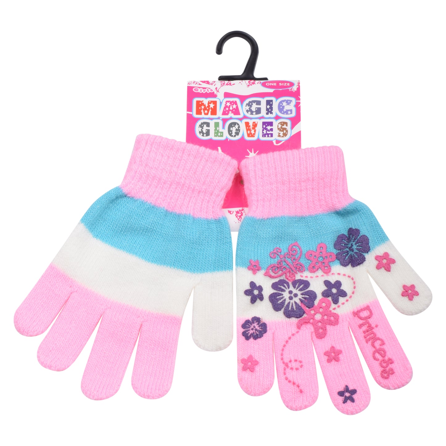 PRO HEAT™ Kids Thermal Magic Gloves - Princess Floral (Assorted Colours)