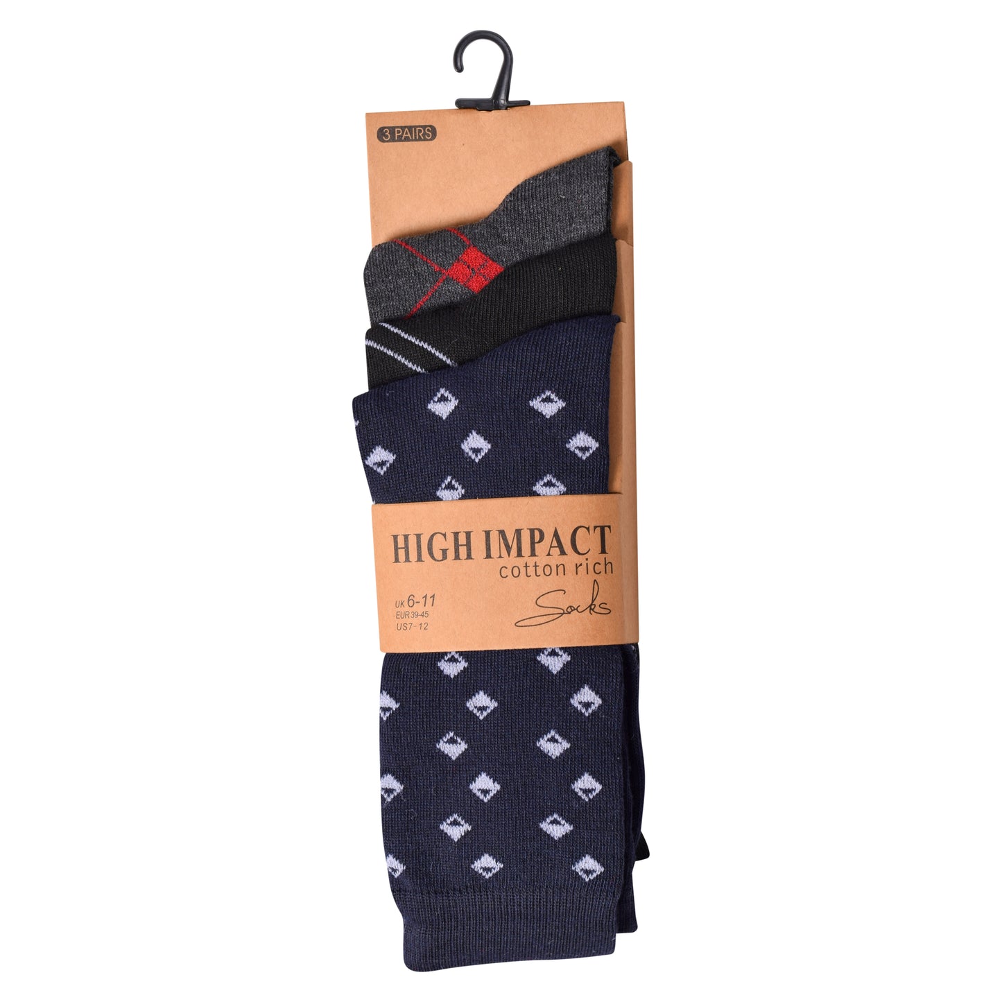 Mens Dress Socks - Multi-Pattern (12 Pairs)