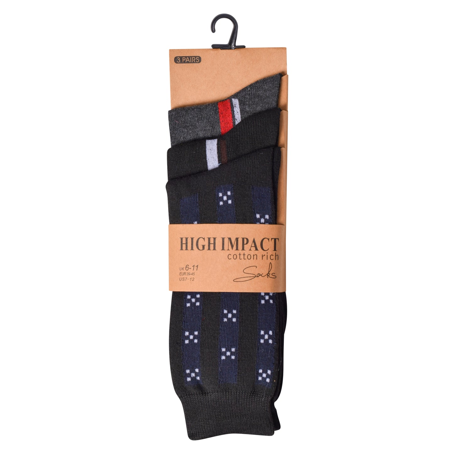 Mens Dress Socks - Multi-Pattern (12 Pairs)
