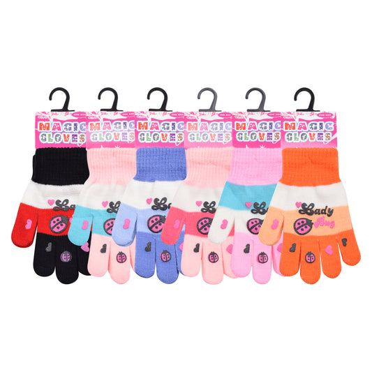 PRO HEAT™ Kids Thermal Magic Gloves - Lady Bug (Assorted Colours)