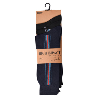Mens Dress Socks - Striped (12 Pairs)