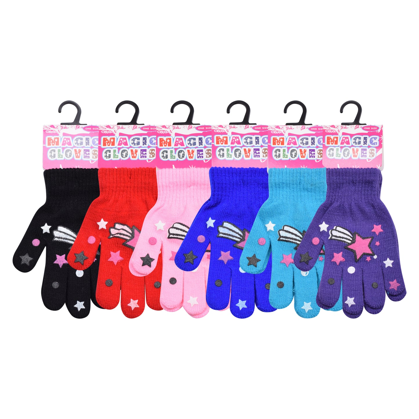 PRO HEAT™ Kids Thermal Magic Gloves - Stars (Assorted Colours)