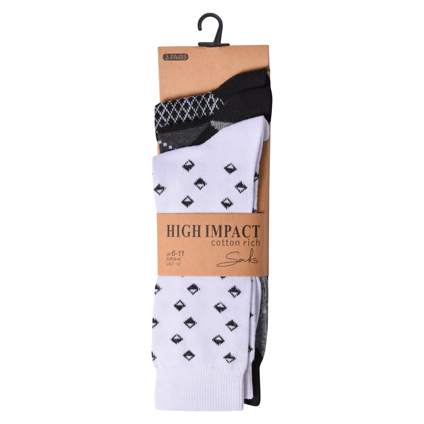 Mens Dress Socks - Argyle (12 Pairs)