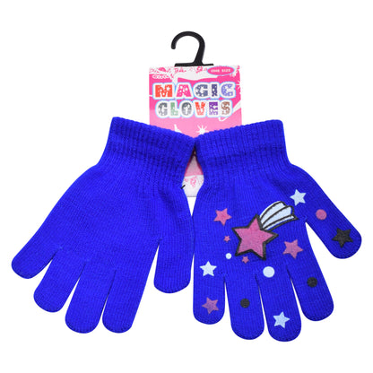 PRO HEAT™ Kids Thermal Magic Gloves - Stars (Assorted Colours)