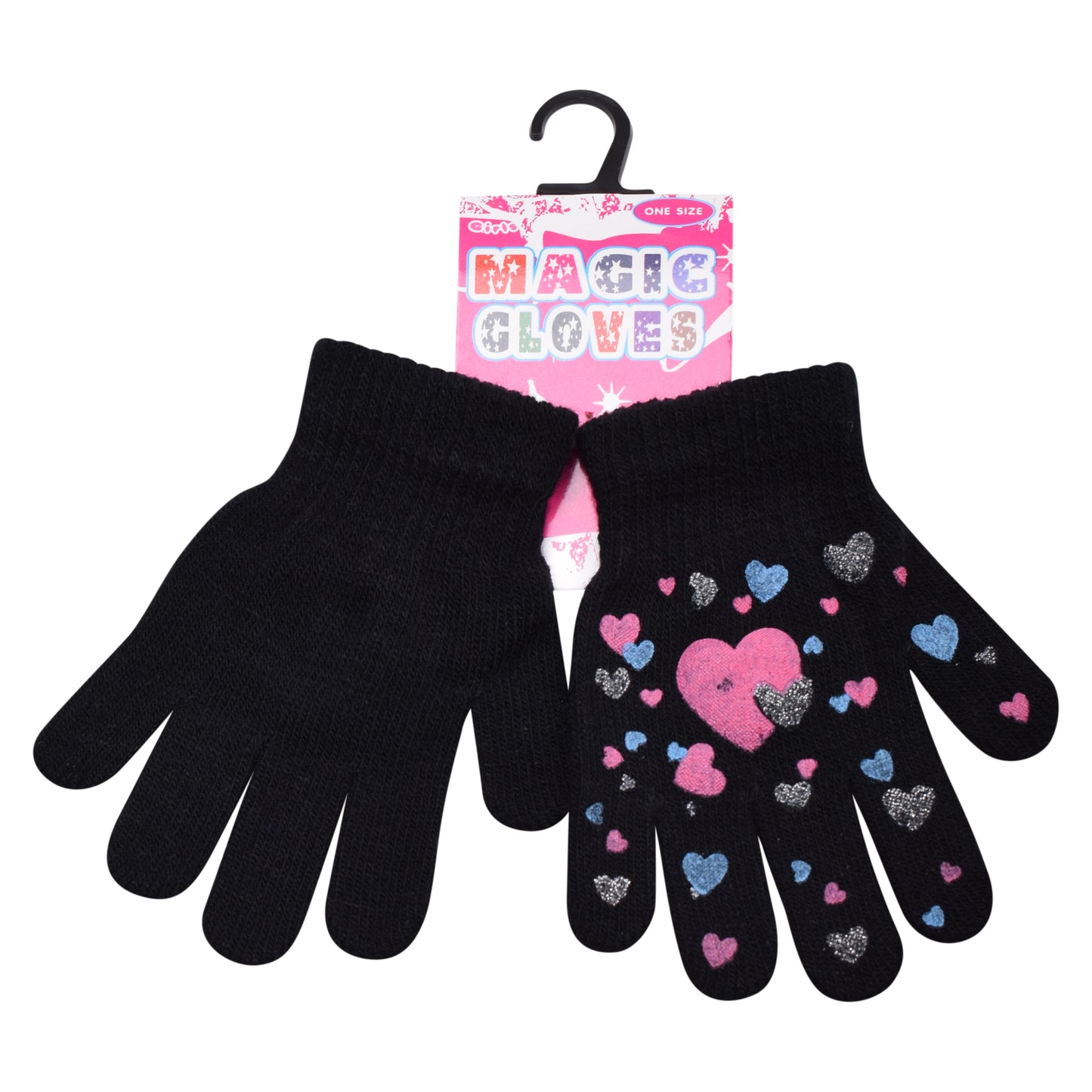 PRO HEAT™ Kids Thermal Magic Gloves - Hearts (Assorted Colours)