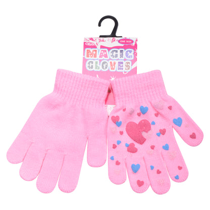 PRO HEAT™ Kids Thermal Magic Gloves - Hearts (Assorted Colours)