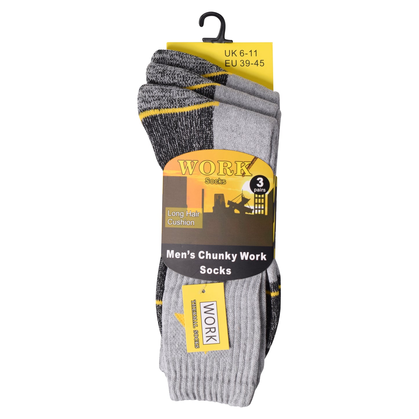 Mens Heavy Duty Chunky Work Socks V4 (12 Pairs)