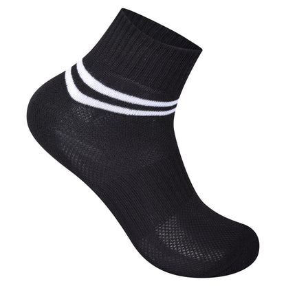 Mens Cushioned Trainer Socks - Assorted Striped (12 Pairs)