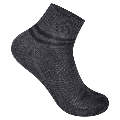 Mens Cushioned Trainer Socks - Assorted Striped (12 Pairs)