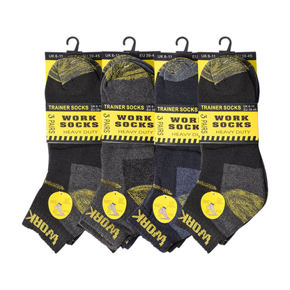 Mens Chunky Work Trainer Socks V8 (12 Pairs)