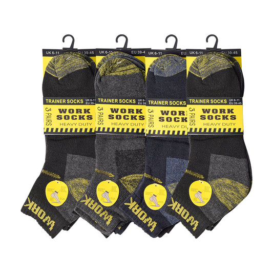 Mens Chunky Work Trainer Socks V8 (12 Pairs)