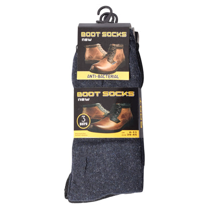 Mens Boot Socks Assorted Colours BNG V1 (12 Pairs)