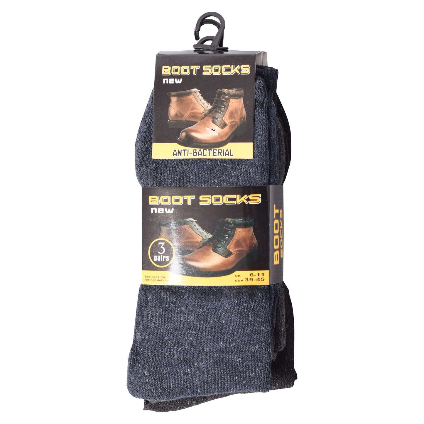 Mens Boot Socks Assorted Colours BNG V1 (12 Pairs)
