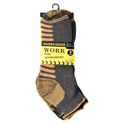 Mens Chunky Work Trainer Socks V6 (12 Pairs)