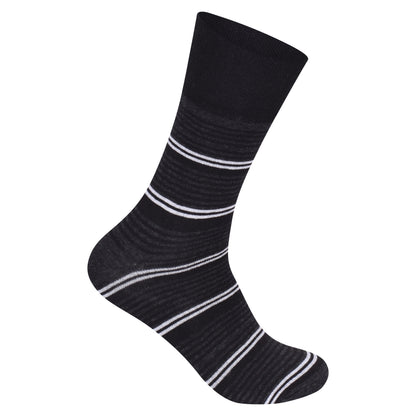 Mens Non Elastic Diabetic Socks - Bright Stripes (12 Pairs)