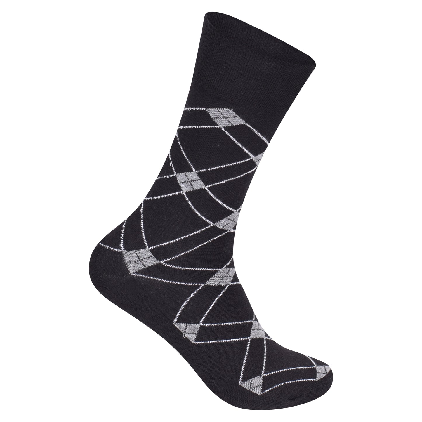 Mens Non Elastic Diabetic Socks - Argyle V3 (12 Pairs)