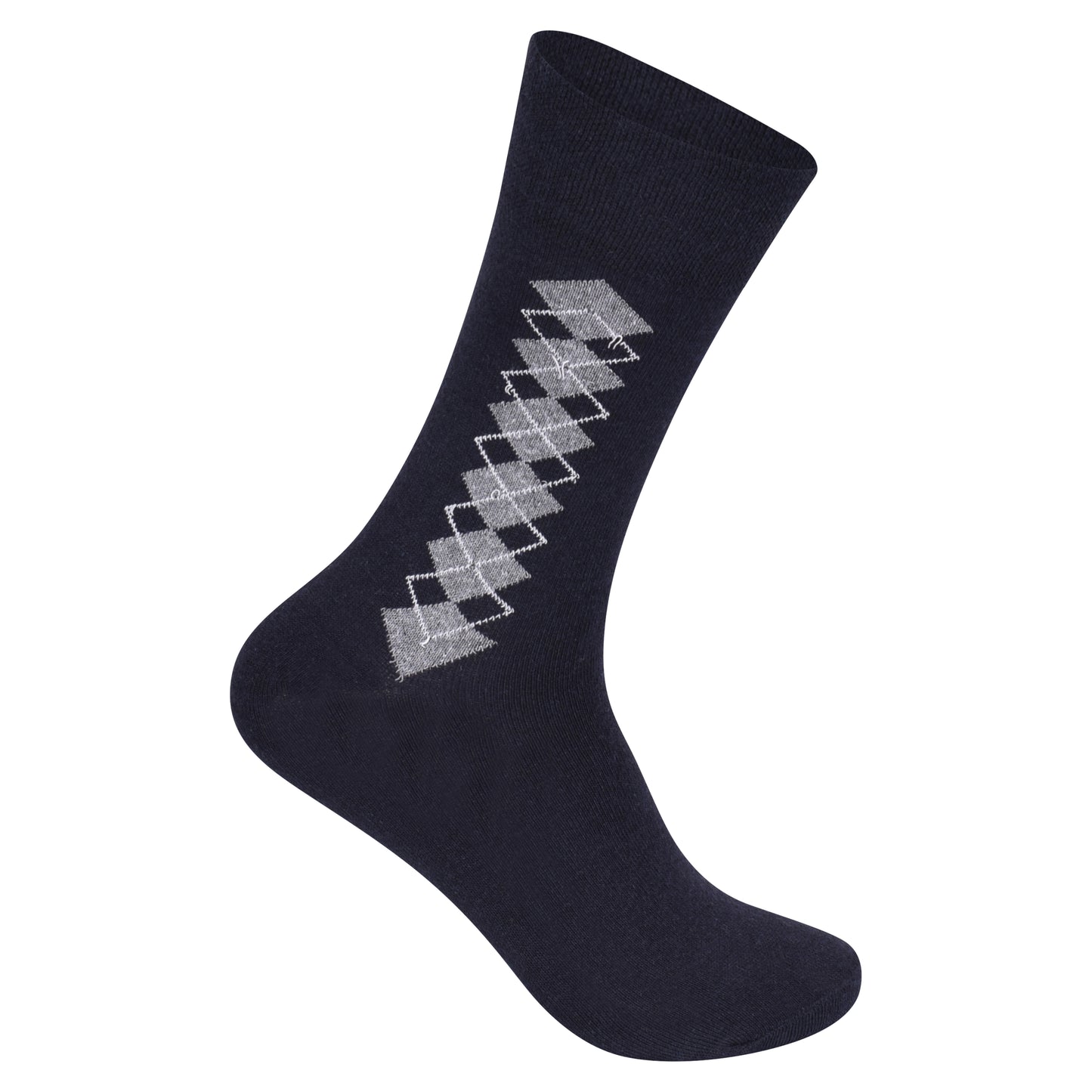 Mens Non Elastic Diabetic Socks - Argyle V3 (12 Pairs)