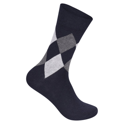 Mens Non Elastic Diabetic Socks - Argyle V3 (12 Pairs)