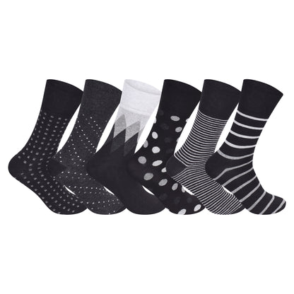 Mens Non Elastic Diabetic Socks - Classy (12 Pairs)