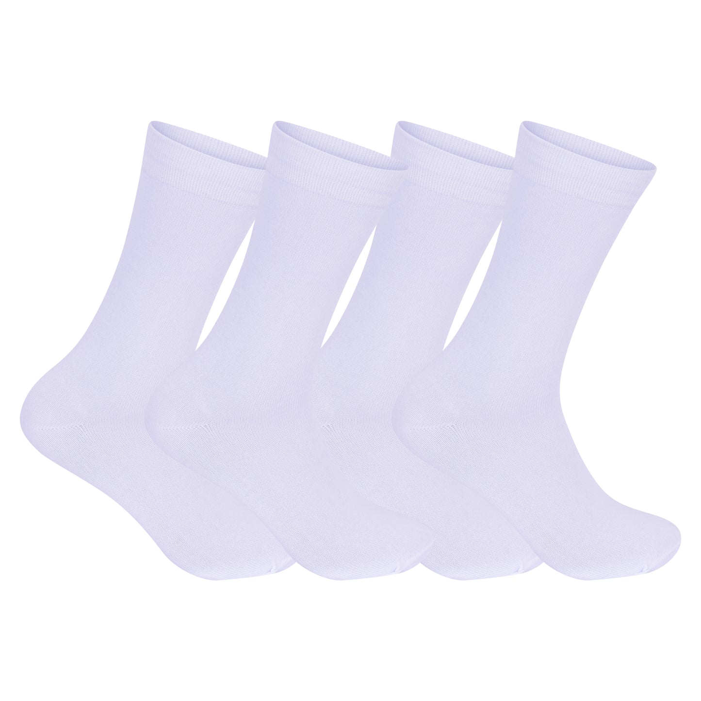 Mens Dress Socks - White (12 Pairs)